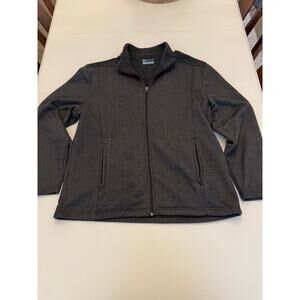 PGA Tour Men's Black Fleece Full Zip Jacket XL Golf Outdoor